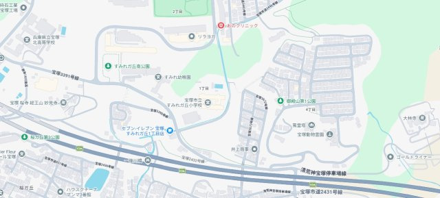 5日(土)6日(日)現地ご見学可能！　宝塚市御殿山　限定1邸の地図