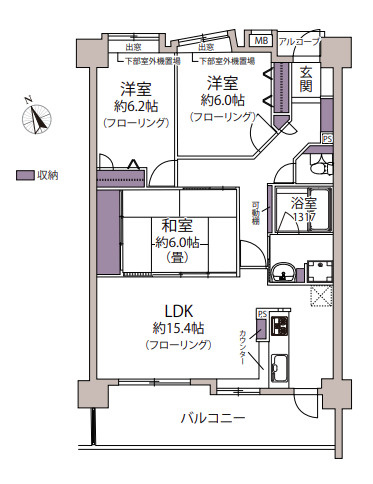 【間取り】 | アンピール馬出九大病院前☆仲介手数料無料☆