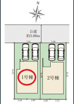 【区画図】 | Terrechez豊中市待兼山町１期 | 区画図