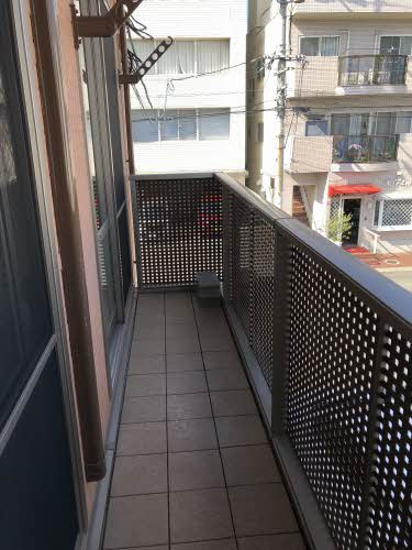 サンビーム串山E棟のバルコニー