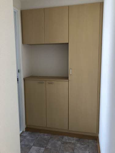 サンビーム串山E棟の玄関