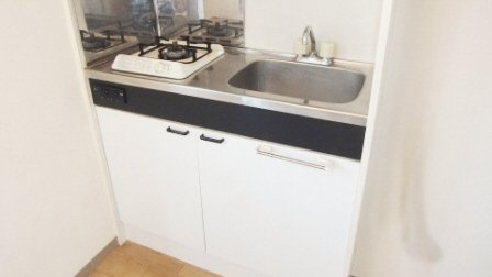 レクエールのキッチン|１口ガスキッチン付き