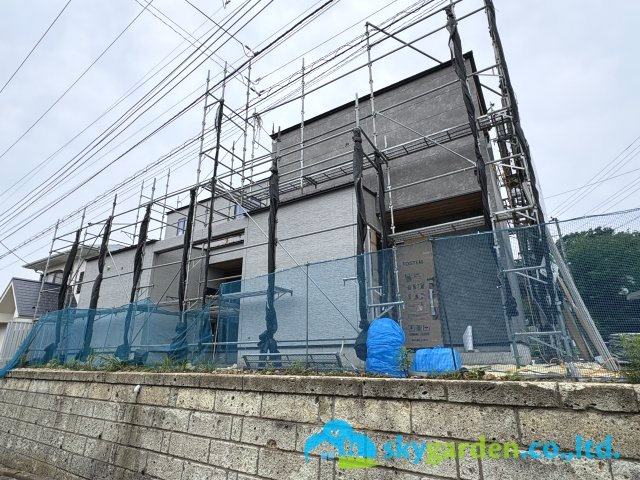 鎌倉市西鎌倉　新築戸建　全１棟の外観|令和８年７月１日撮影（建築中）