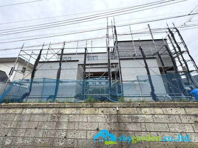 鎌倉市西鎌倉　新築戸建　全１棟の外観|令和８年７月１日撮影（建築中）