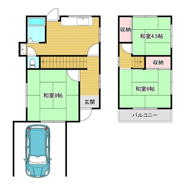 西板持7丁目戸建の間取り