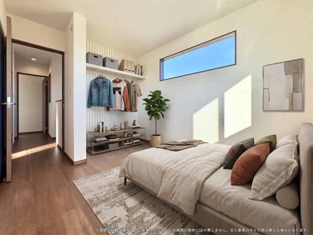 【洋室】 | 【LDK　CG家具設置イメージ】
※画像に含まれる家具家電はCGで作成したイメージです。実際の物件には付帯しません。