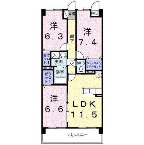 サン　ビオラの間取り