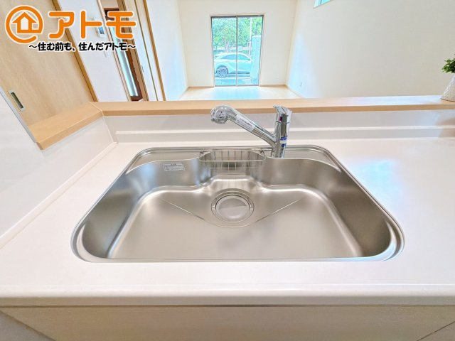 【設備】 | 駿東郡清水町徳倉2622番　新築一戸建て　A号棟 | 広いシンクは使い勝手良好です♪