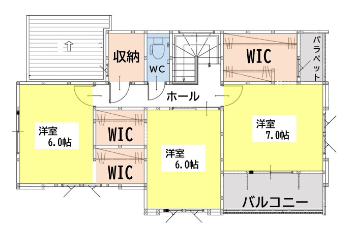 八幡西区野面2丁目2期の間取り