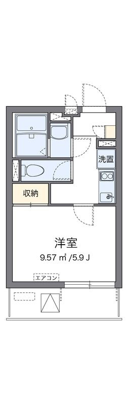 クレイノＭＵＬＢＥＲＲＹの間取り