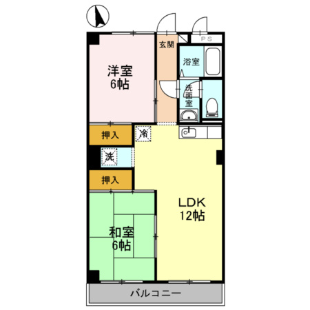 ハイライズ遠藤の間取り