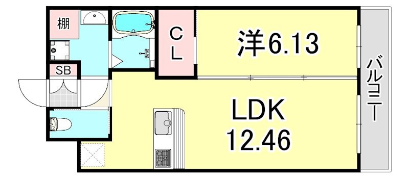 プレジオ御幣島ASIANの間取り