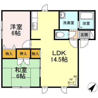 【間取り】 | ハイセレール沖館