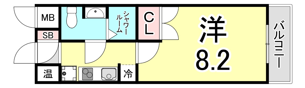コンセール愛宕山の間取り