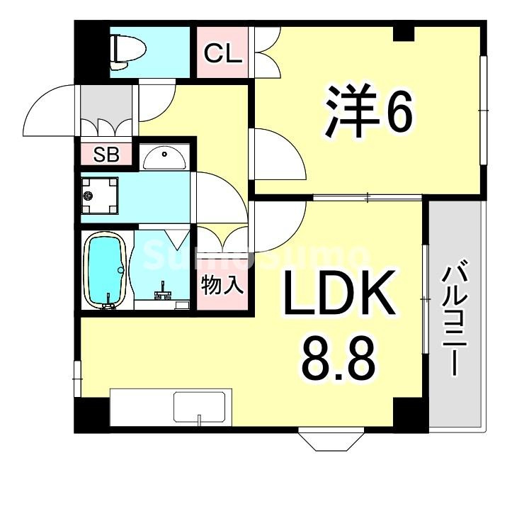 ソレイユ段上の間取り