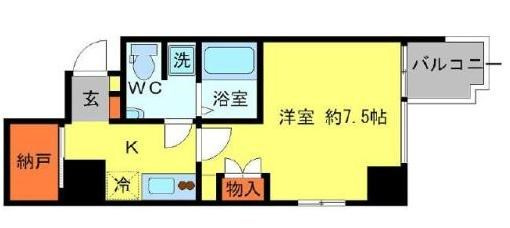 アーデン京町堀イーストの間取り