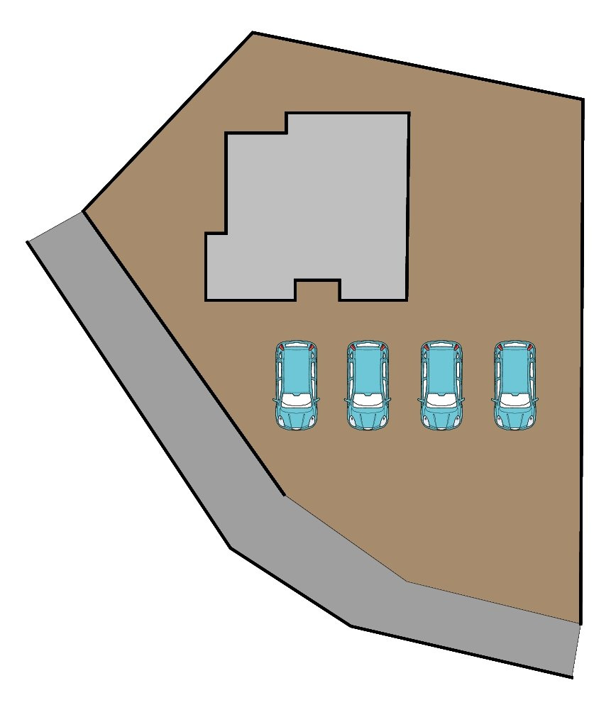 八戸市大字大久保字沢目の区画図|リフォーム予定区画図です。