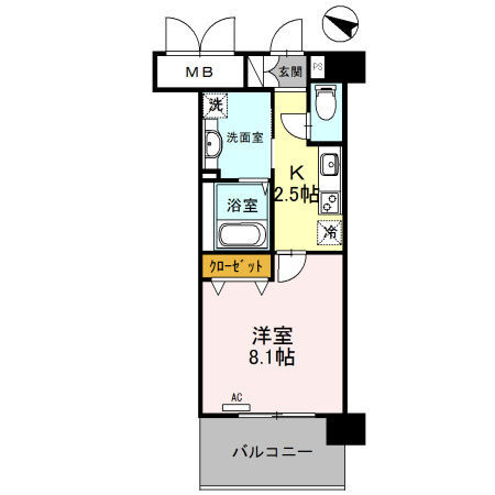 新神戸Vitaの間取り