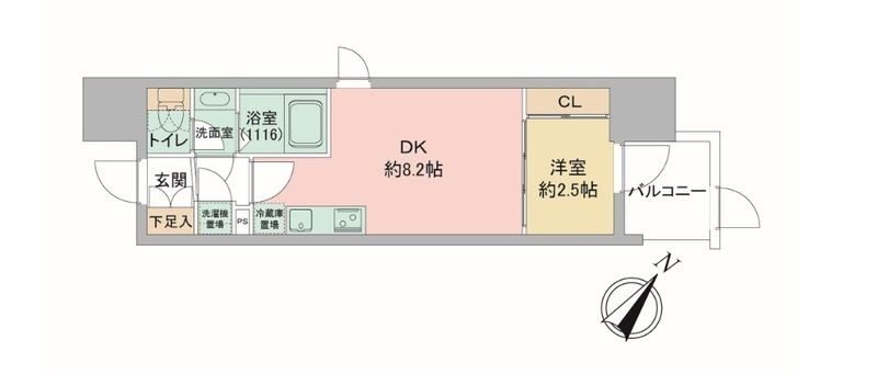 セレニテ神戸駅前アリエの間取り