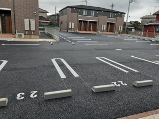 駐車場に車を止められます