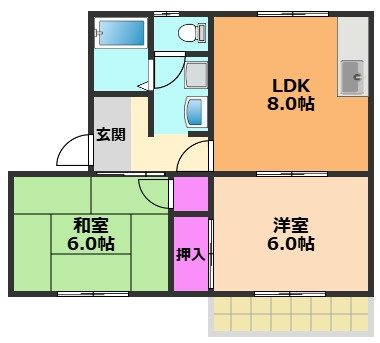 タウニー阪井の間取り