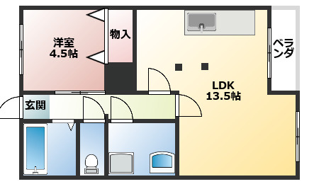 リベルテ打越の間取り