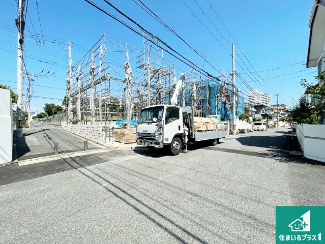 神戸市西区竹の台　第7期　新築一戸建ての前面道路含む現地写真|周辺は落ち着いた街並みの住宅地！子育てがしやすい住環境です！まだ未完成ですが、現地でしかわからない事もございます。是非一度ご覧ください。