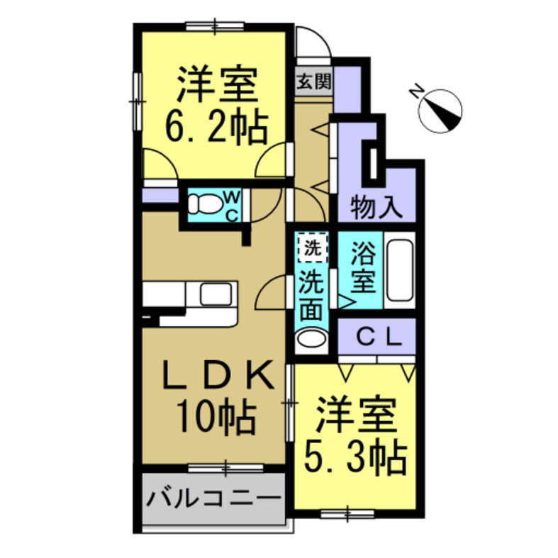 SEA SIDEの間取り
