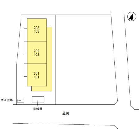 ブランヴェニールの区画図