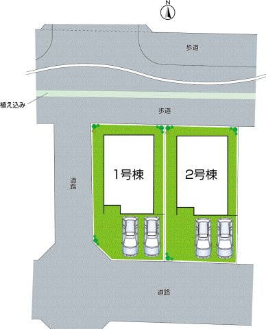 神戸市西区竹の台　第7期　新築一戸建ての区画図|全2区画
