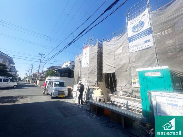 神戸市西区竹の台　第7期　新築一戸建ての前面道路含む現地写真|周辺は落ち着いた街並みの住宅地！子育てがしやすい住環境です！まだ未完成ですが、現地でしかわからない事もございます。是非一度ご覧ください。