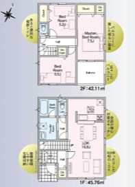【間取り】 | 厚木市愛名　新築分譲住宅　全3棟