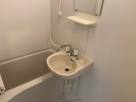 忙しい朝には欠かせない洗面所です
