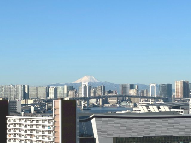 パークタワー東雲の展望|富士山を望めます