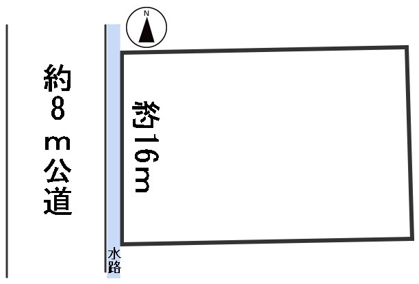 ６７０６２　岐阜市六条北３丁目土地の区画図
