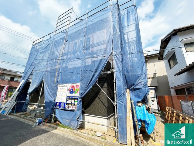 ●29(土)30(日)現地説明会！　天理市平等坊町　限定1邸の外観|建築中ですが現地を見ると分かる事もございますので、ぜひ一度現地をご覧ください。
