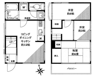 【間取り】 | 東2-12-5・中古戸建