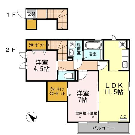SUNSUNの間取り