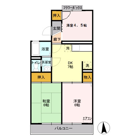 フレグランスサエラの間取り