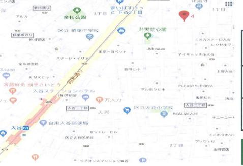 台東区竜泉１丁目の店舗事務所の地図