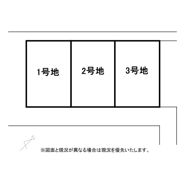 栗東市目川3号地　売土地の土地図