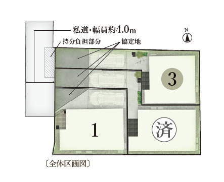 杉並区井草1丁目　駅近　安心スマートホーム　最終2棟の区画図