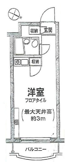【間取り】 | ジェイパーク要町 | 北東向きのお部屋なので、陽当たり・通風良好です！