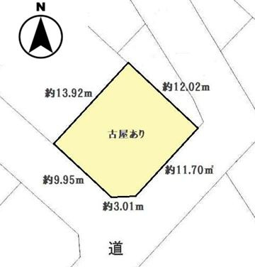 【土地】鶴ヶ島市脚折売地（更地渡し）の土地図