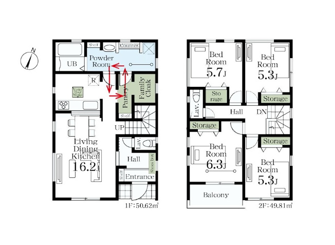 【土地図】 | 志木市中宗岡1丁目　建築条件無売地　全26区画　(丸井志木店) | 2号地