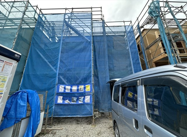 【外観】 | 志木市中宗岡1丁目　建築条件無売地　全26区画　(丸井志木店) | 販売現地／2026年3月6日撮影
建築条件なしにつき、お好きなハウスメーカーで理想の住まいを実現できます。