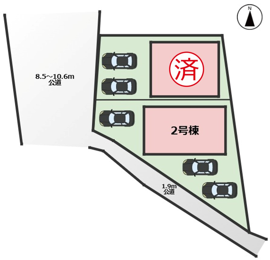 Re・Terrechez中川区下之一色町6期｜名古屋市の戸建ならホームアップの区画図