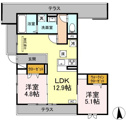 【間取り】 | 2LDKの間取りです！