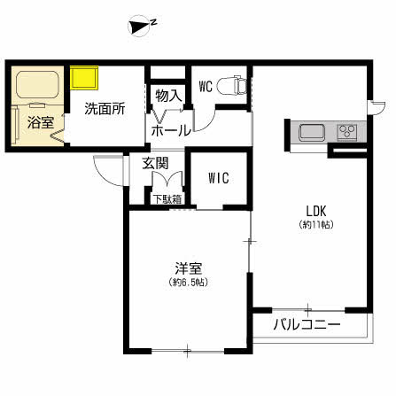 シャーメゾン緑の間取り