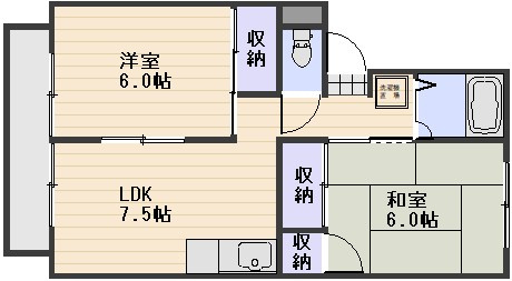 コーポラス福成の間取り
